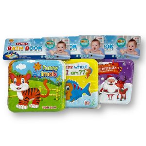 کتاب حمام کودک طرح ببر و ماهی