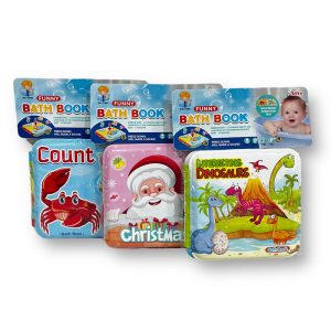 کتاب حمام کودک طرح خرچنگ و دایناسور