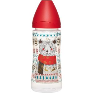 شیشه سرلاک خوری 360 میل 4+ ماه طرح خرس سواوینکس