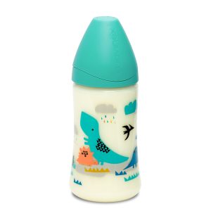 شیشه شیر 270 میل با سرشیشه سه حالته طرح دایناسور سواوینکس