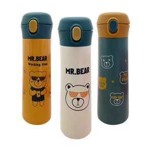 فلاسک استیل بچه گانه طرح خرس 500 میل