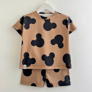 ست تیشرت شلوارک بچه گانه طرح میکی کوالا