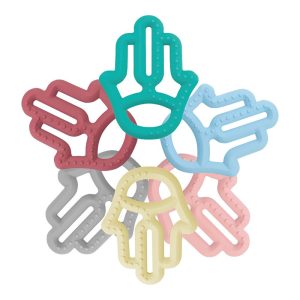 دندان گیر سیلیکونی طرح دست مینیک اوی اوی