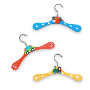 چوب لباسی چوبی اتاق کودک طرح وسایل نقلیه