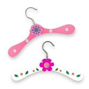 چوب لباسی چوبی اتاق کودک طرح گل