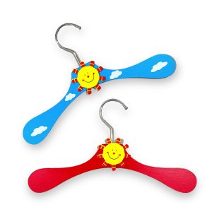 چوب لباسی چوبی اتاق کودک طرح خورشید