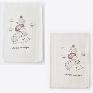 پتو نوزاد کنفی موسلین طرح جوجه تیغی بی بیبی