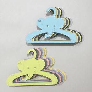 چوب لباسی چوبی نوزاد 6 عددی طرح فیلی