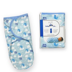 قنداق چسبی نوزاد طرح ابر و ماه بیبی فورلایف