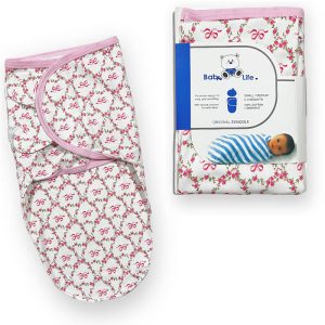 قنداق چسبی نوزاد طرح گل بیبی فورلایف