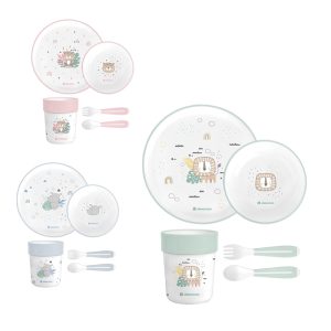 ست ظرف غذای بچه گانه ملامین مدل ساوانا کیکابو