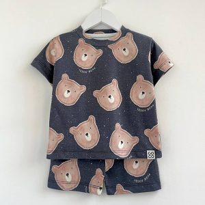 ست تیشرت شلوارک بچه گانه طرح تدی کوکو