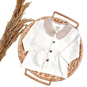 مانتو نوزادی دخترانه طرح خرگوش بیبی فورلایف Baby4life