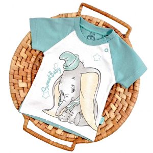 بلوز آستین کوتاه نوزاد پسرانه طرح فیل دامبو پاریز Pariz