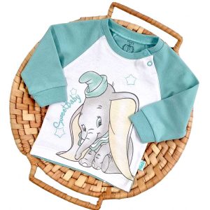 بلوز آستین بلند نوزاد پسرانه طرح فیل دامبو پاریز Pariz