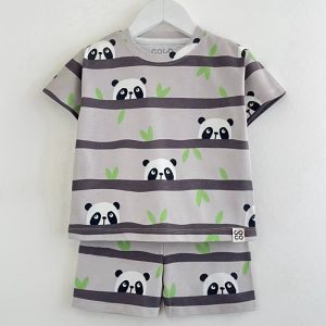 ست تیشرت شلوارک بچه گانه طرح پاندا کوکو