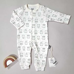 سرهمی بدون جوراب نوزاد طرح خرس بی بیبی