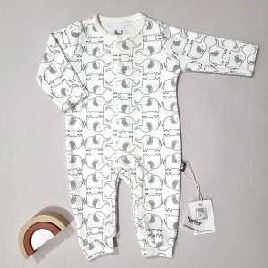 سرهمی بدون جوراب نوزاد طرح فیل بی بیبی