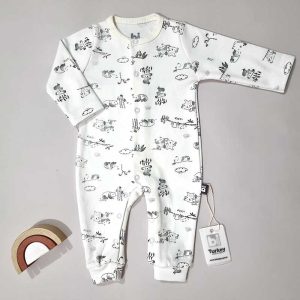 سرهمی بدون جوراب نوزاد طرح کوالا بی بیبی