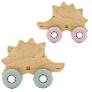 اسباب بازی چوبی دندانگیر طرح جوجه تیغی کیکابو