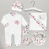 ست لباس بیمارستان نوزاد دخترانه 7 تکه طرح پروانه مادرکر Mothercare