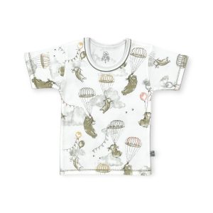 بلوز آستین کوتاه کودک 1 تا 3 سال طرح بالن لیدولند