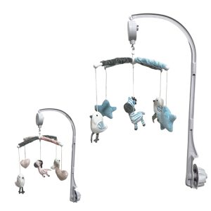 آویز تخت موزیکال طرح جوجه و گورخر بیبی فورلایف