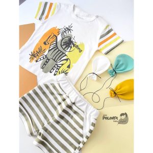 ست تیشرت شلوارک بچه گانه کد 32031 پولونیکس