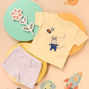 ست تیشرت شلوارک بچه گانه کد 32029 پولونیکس