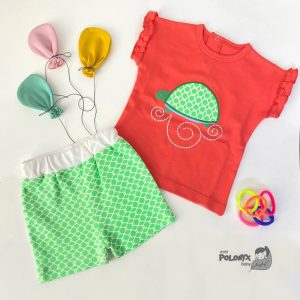 ست تیشرت شلوارک بچه گانه کد 32015 پولونیکس