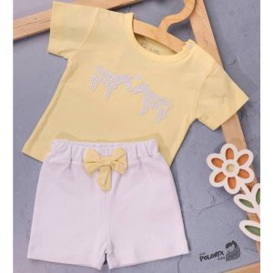 ست تیشرت شلوارک بچه گانه کد 32040 پولونیکس