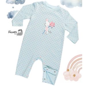 سرهمی بدون جوراب نوزاد طرح خرگوش و گل ریونیز