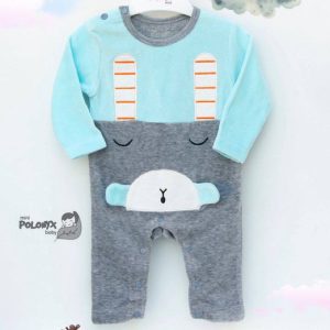 سرهمی مخمل بدون جوراب نوزاد کد 62008 پولونیکس