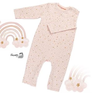 سرهمی بدون جوراب نوزاد طرح قلب ریونیز