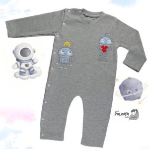 سرهمی بدون جوراب نوزاد طرح ربات ریونیز