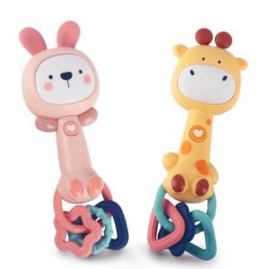 جغجغه دمبلی موزیکال چراغ دار