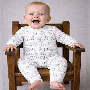 سرهمی بدون جوراب نوزاد طرح خرس بی بیبی Bi Baby