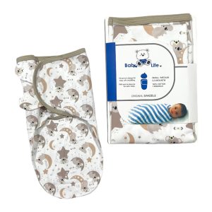 قنداق چسبی نوزاد طرح کوالا و ماه بیبی فورلایف