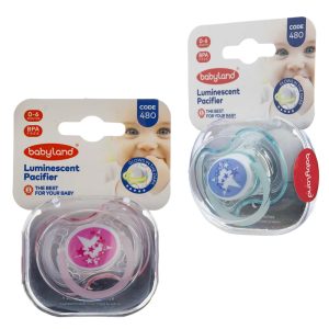 پستانک با سری گرد طرح ستاره شب تاب بیبی لند