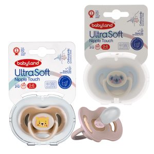 پستانک 0 تا 6 ماه بادومی التراسافت طرح حیوانات بیبی لند