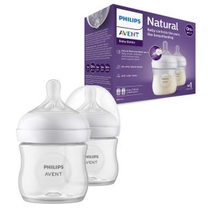 پک شیشه شیر طلقی دو عددی 125 میل مدل Natural Response اونت