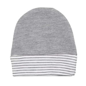 کلاه گرد نوزادی طوسی طرح پاندا بیبی فورلایف