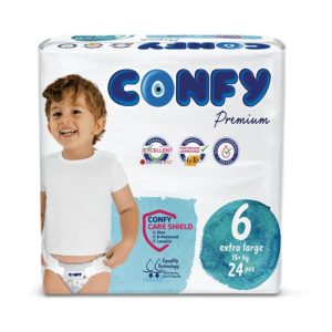 پوشک نوزاد Extra Large سایز 6 بسته 24 عددی کانفی