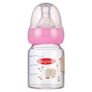 شیشه شیر پیرکس 60 میل طرح گوسفند با سرشیشه گرد بیبی لند