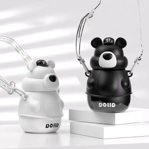 فلاسک استیل و قمقمه نی دار 500 میل طرح خرس