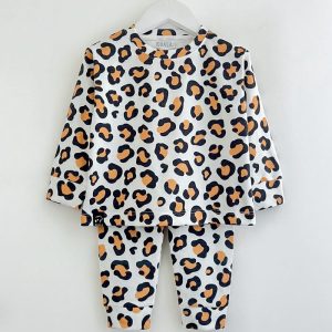 ست بلوز شلوار بچه گانه طرح پلنگی کوالا