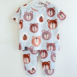 ست تیشرت شلوار بچه گانه پسرانه طرح تدی برز کوکو