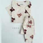 ست تیشرت شلوار بچه گانه طرح تدی کوکو Coco - 1-%d8%aa%d8%a7-2-%d8%b3%d8%a7%d9%84