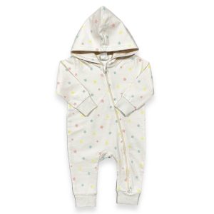 سرهمی بدون جوراب کلاه دار نوزادی اسپرت طرح ستاره اچ اند ام