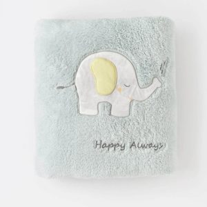 پتو نوزاد خزدار طرح فیل بی بیبی